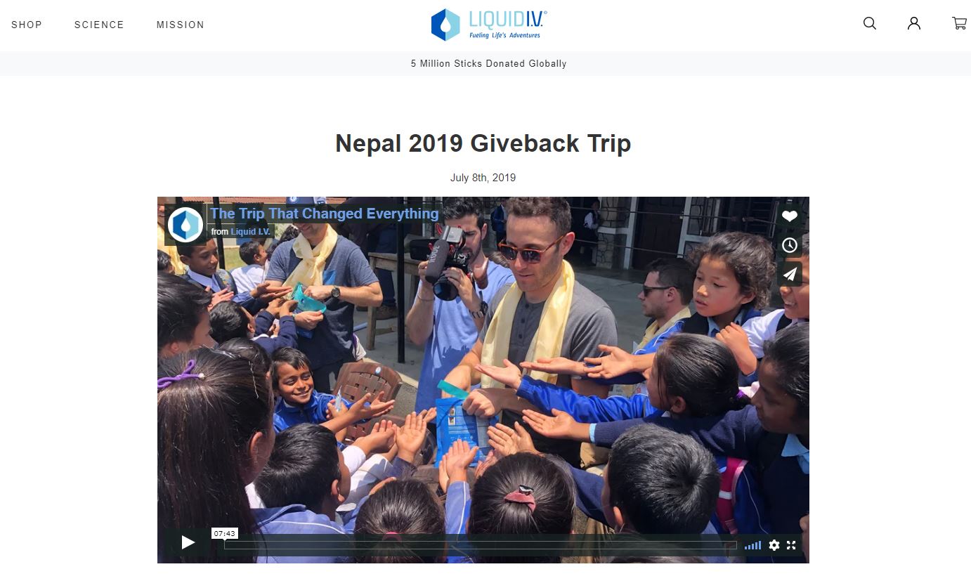 Nepal 2019 Giveback Trip of Liquid I.V with Mountain Heart Nepal